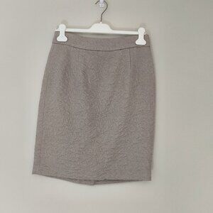 Banana Republic  Gold/Beige/Metallic  Knee Length Pencil Skirt   Size 4  NWT